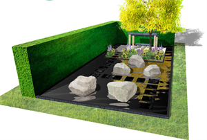 Melbourne International Flower and Garden Show, The Bam Stone Garden designed by Peter Donegan